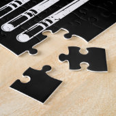 Amerikaanse vlag voor poolspeler legpuzzel (Zijkant)