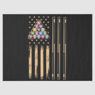 Amerikaanse vlag voor poolspeler tissuepapier