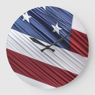 Amerikaanse vlag voor rode, witte en blauwe Amerik Grote Klok