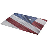 Amerikaanse vlag voor rode, witte en blauwe Amerik Snijplank (Hoek)