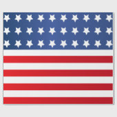 Amerikaanse vlag voor sterren en staven cadeaupapier (Vlak)