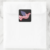 Amerikaanse Vlag Vredesduif Sticker (Tas)