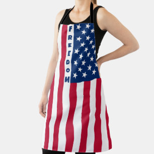 Amerikaanse Vlag Vrijheid - verticaal Schort