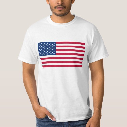 Amerikaanse vlag VS T-shirt (Voorkant)