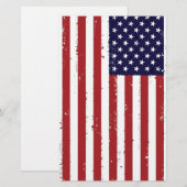 Amerikaanse vlag, VS/VS Briefpapier (Voorkant / Achterkant)