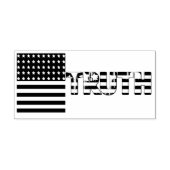 Amerikaanse vlag - Waarheid Rubberstempel (Afrduk)