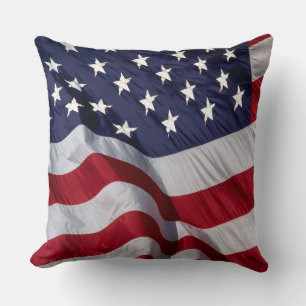 Amerikaanse vlag wandklok kussen