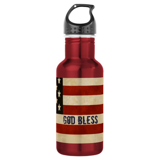  Amerikaanse vlag Waterfles (Voorkant)