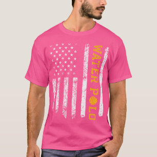 Amerikaanse vlag waterpolo t-shirt