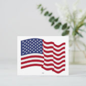 Amerikaanse vlag Waving Briefkaart (Staand voorkant)