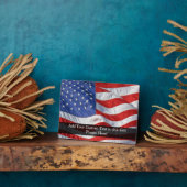 Amerikaanse vlag, Waving in Wind Fotoplaat (Zijkant)