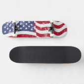 Amerikaanse vlag Waving - verhit Skateboard (Horizontaal)