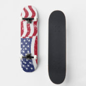 Amerikaanse vlag Waving - verhit Skateboard (Voorkant)