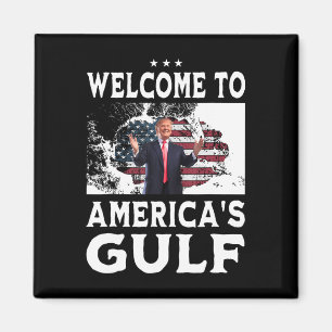 Amerikaanse vlag Welkom in de Golf van Amerika 1 Magneet