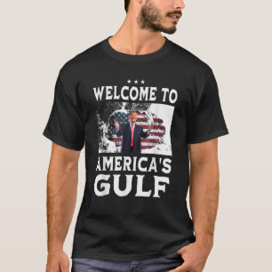 Amerikaanse vlag welkom in de Golf van Amerika T-shirt