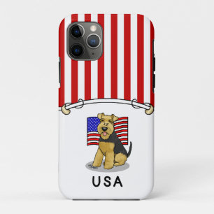 Amerikaanse vlag Welsh Terrier Dog - Cute iPhone 11 Pro Hoesje