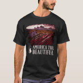 Amerikaanse vlag Western Patriottische Montana Moo T-shirt (Voorkant)