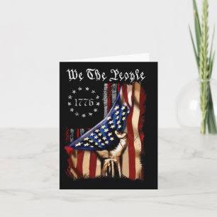 Amerikaanse vlag wij het volk , geschiedenis 1776  kaart
