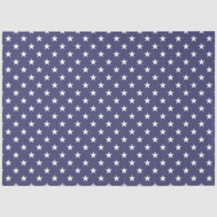 Amerikaanse vlag Witte sterren op vlag blauw Tissuepapier
