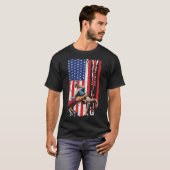 Amerikaanse vlag Wrest T-shirt (Voorkant volledig)