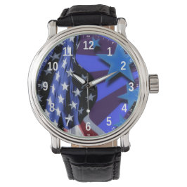 Amerikaanse vlag Wrist Watch Horloge
