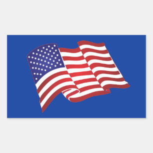Amerikaanse vlag wuivende Stickers