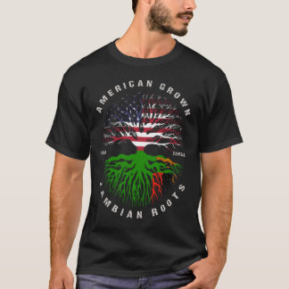 Amerikaanse vlag - Zambiaanse roodrots T-shirt