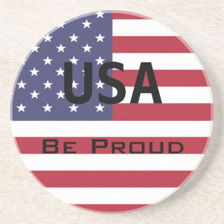 Amerikaanse vlag zandsteen onderzetter