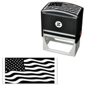 Amerikaanse vlag  zelfinktende stempel (In situ)