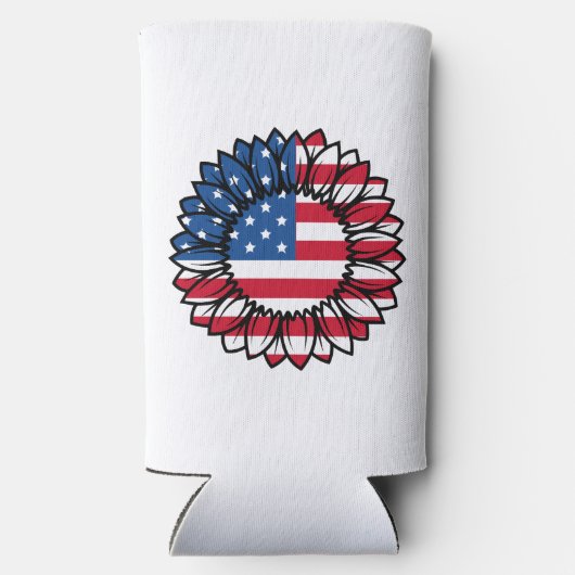 Amerikaanse vlag Zonnebloem-32222 (Achterkant)