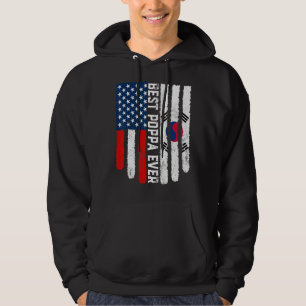 Amerikaanse vlag Zuid-Korea vlag Beste papaver Hoodie