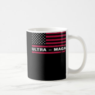 Amerikaanse vlag - zwarte Amerikaanse vlag Ultra Koffiemok