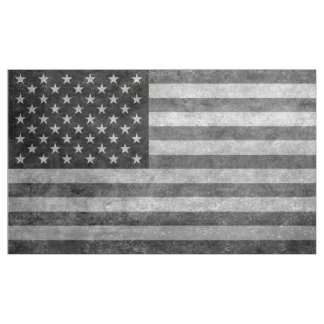 Amerikaanse vlag zwarte en witte, afgedesatureerde stof