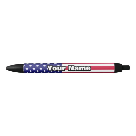 Amerikaanse vlag zwarte inkt pen (Voorkant)