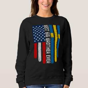 Amerikaanse vlag & Zweden vlag beste grote broer o Trui