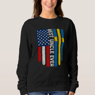 Amerikaanse vlag & Zweden vlag beste oom ooit fami Trui