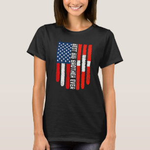 Amerikaanse vlag Zwitserland vlag Beste Big Brothe T-shirt