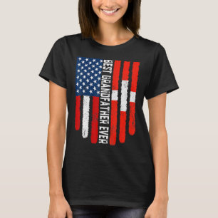 Amerikaanse vlag Zwitserland vlag beste grootvader T-shirt
