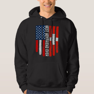Amerikaanse vlag Zwitserland vlag beste vriend ooi Hoodie