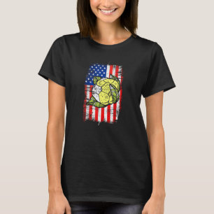 Amerikaanse vlagbloemenboer houdt van kau t-shirt