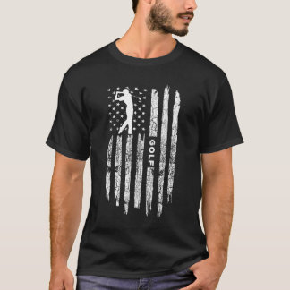 Amerikaanse vlaggeGolfkleding - Golfer Golf T-shirt
