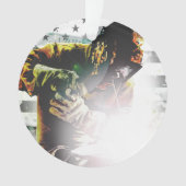 Amerikaanse vlaggelaar ornament (voorkant)