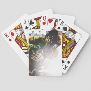 Amerikaanse vlaggelaar pokerkaarten