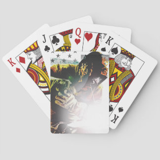 Amerikaanse vlaggelaar pokerkaarten