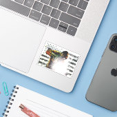 Amerikaanse vlaggelaar sticker (Laptop met iPhone)