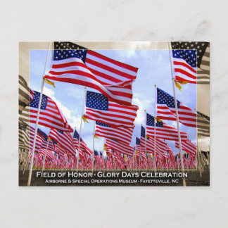 Amerikaanse vlaggen briefkaart