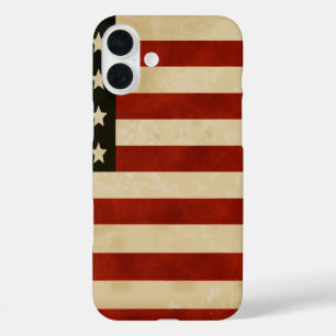 -Amerikaanse vlaggen iPhone 16 Plus Hoesje