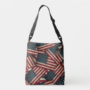 Amerikaanse vlaggen crossbody tas