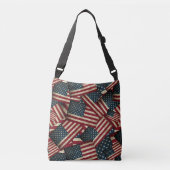 Amerikaanse vlaggen crossbody tas (Voorkant)