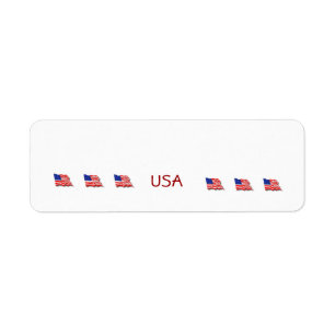 Amerikaanse vlaggen etiket